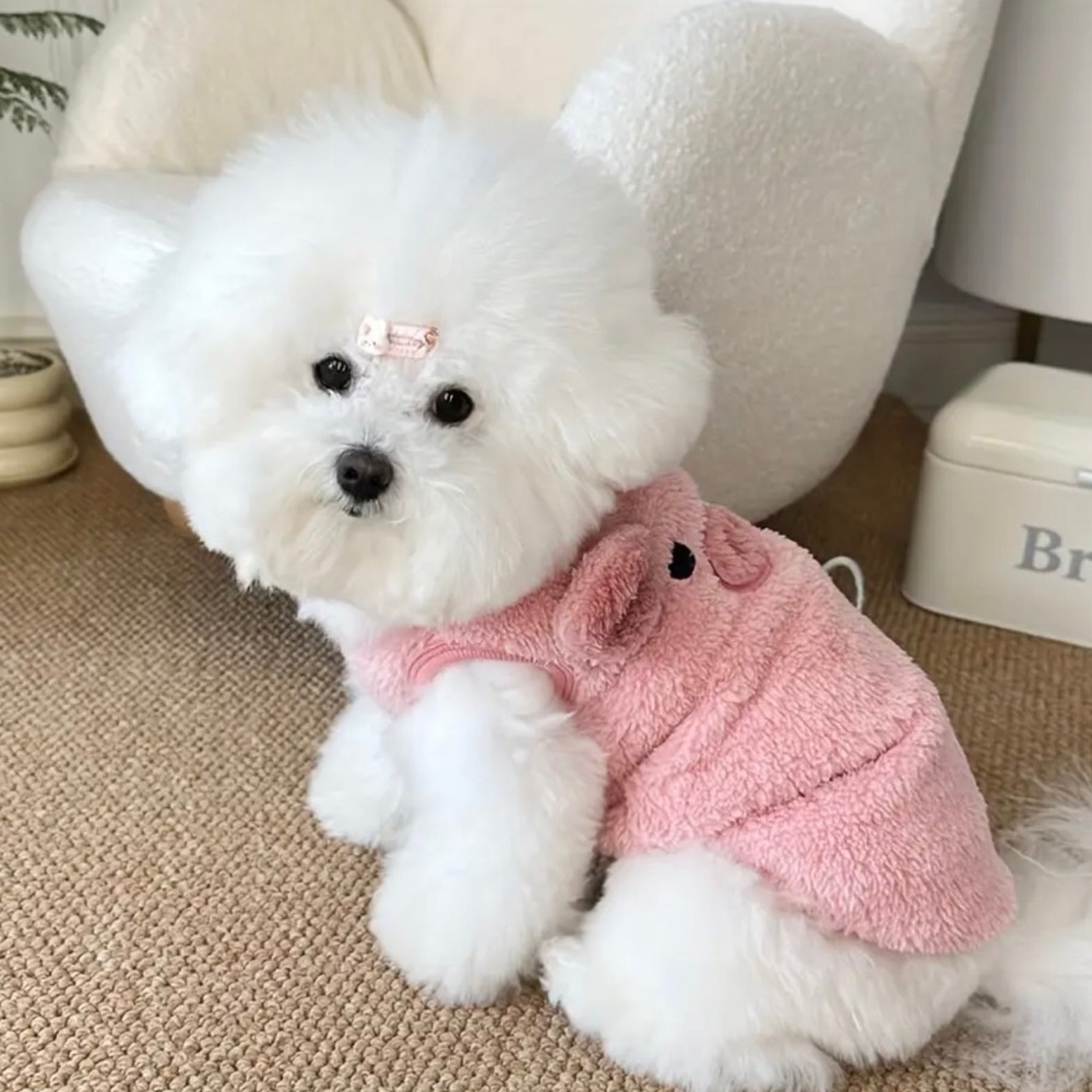 Cozy Pink Pig Pet Costume - Picture 2 of 3